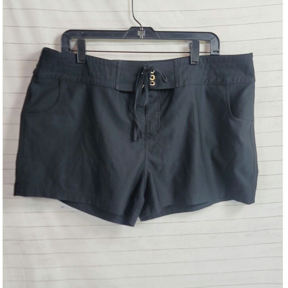 LA BLANCA HYBRID SWIMSHORTS IN BLACK, SZ XL